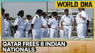 Qatar frees 8 Indian Navy veterans jailed on espionage charges, 7 return to India | WION World DNA