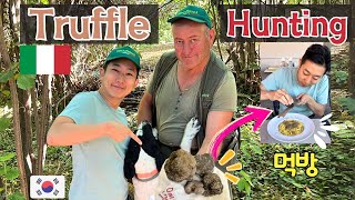 Shocking Truth about Fresh Truffle (Hunting + Mukbang in Italy Countryside) 🇮🇹🇰🇷