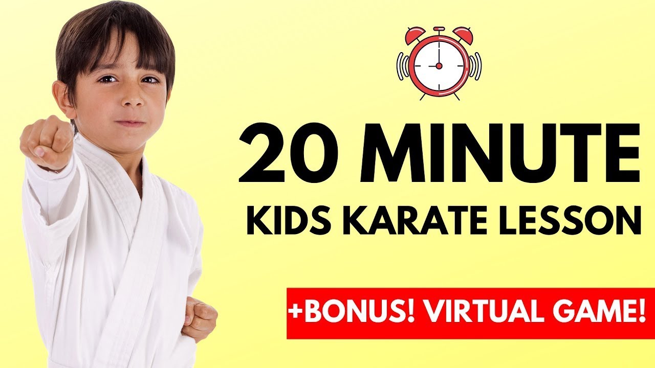 How To Learn Karate For Kids Online | 20 Minute Lesson! | Dojo Go (Week ...