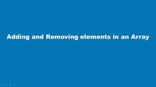 HTML CSS and JavaScript Part 39. JavaScript Arrays