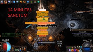 POE 3.25 - 14 MINUTES SANCTUM - Hexblast Trickster