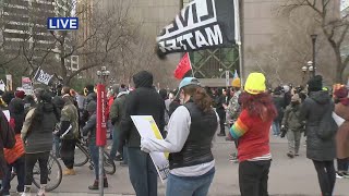 Protests Outside Government Center As Deliberations Begin In Derek Chauvin Trial