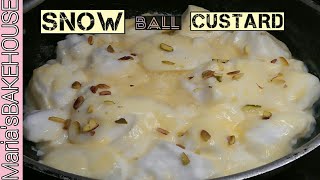 Snow Ball Custard | My Mother's Recipe | Egg Custard | @mariasbakehouse9924