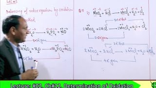 Ch#12 |Lec#2 | Balancing of Redox Equation by Oxidation No. Method | Oxidation state #chemistry 11