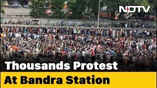 Thousands Defy Lockdown At Bandra Station In Mumbai, Lathicharged By Cops