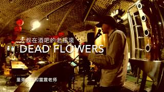 酒吧里的老摇滚《Dead Flowers》大叔就这么玩吉他和口琴