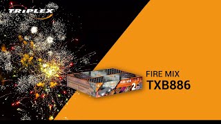 FAJERWERKI TXB886 228S 0.8'' BATERIA FIRE MIX F3 TRIPLEX FIREWORKS