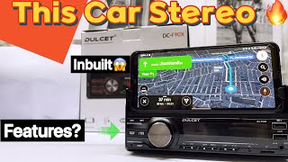 Dulcet DC-F90X⚡️Universal Fit Car Stereo with phone holder| Unboxing and Features Review