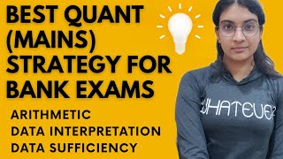 Quant Mains strategy for Bank Exams...#sbi #ibps #banking
