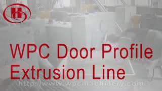 WPC door machine include WPC door extrusion machine-WPC door laminate machine-WPC door carve machine