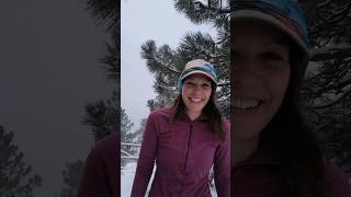 Trail running through an April snow storm in Boulder, Colorado. #shorts #trailrunning #colorado hike