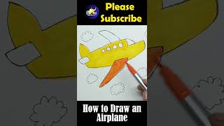 How to draw an Airplane✈️Easy Airplane Drawing#howtodraw #shorts #shortsvideo #viral #trendingshorts