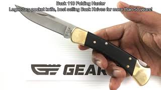 Buck 110 Folding Hunter. Best Selling Classic Folding Knife.