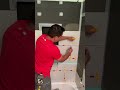 cleanest technique for installing wall tile. back butter walls then trowel the tile obftile diy