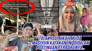 FAUZANA TERLANJUR SALTING⁉️MASIYUN TOLAK ISU NIKAH MUDA DIDALAM POSTINGAN TERBARUNYA..