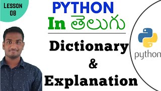 Dictionary in python in Telugu | Learn Python in Telugu | Lesson - 8