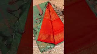 Material -  chinnalampattu with Vanasingaram zari weaving modif..(5.5 mtr saree)(No blouse)