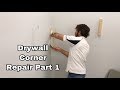 Repairing An Inside Drywall Corner Using Paper Tape- 1st Coat Video 1 of 3- Warsaw and Syracuse, IN