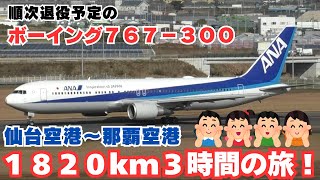 国内線屈指の長距離路線・仙台空港～那覇空港のＮＨ１８６３便に乗ってきました！