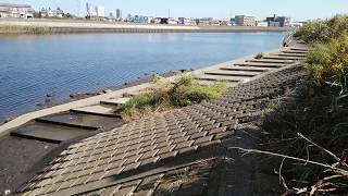 ぶらり橋の下の旅　鶴見川　鷹野大橋の下