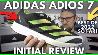 ADIDAS ADIZERO ADIOS 7 - INITIAL REVIEW - BEST SHOE OF 2022 SO FAR! - EDDBUD