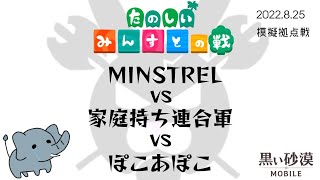 【黒い砂漠モバイル】220825MINSTREL模擬拠点戦vs家庭持ち連合軍,ぽこあぽこ