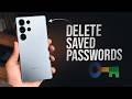 How to Delete Saved Passwords in Google Android (tutorial)