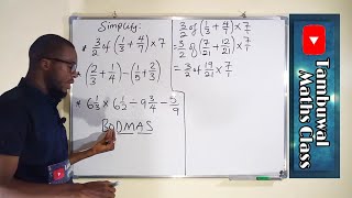 How To Simplify Fractions Using BODMAS