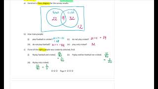 Yr 9 Probability and Data 2 - Venn Diagrams and two way tables