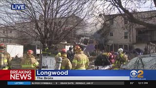 Emergency Crews On Scene Of Bronx House Collapse