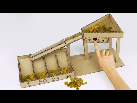 DIY Automatic Coin Sorting Machine from Cardboard v2.0 DIY Automatic Coin Sorting Machine from Cardboard v2.0