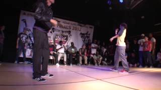 UK BBoy Champs 2012 - JON BOOGZ vs SACHA (Popping Top 16)