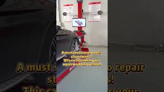 This car lift makes your repair work like a charm! #garage #carmaintenance #carrepair #carlift