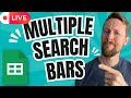 Google Sheets - Use Multiple Search Terms in Dynamic Search Bar
