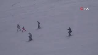 Erciyes’te hafta sonu yoğunluğu