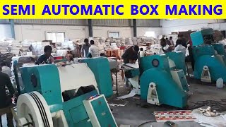 SEMIAUTOMATIC CORRUGATED BOX-MAKING MACHINE PLANT | HOW TO MAKE CORRUGATED BOX | BOX-MAKING MACHINE