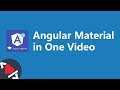 Angular Material Tutorial in One Video