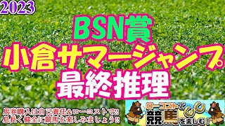 【2023小倉サマージャンプ・BSN賞レース予想】明日もジャンプ重賞は午前開催なので要注意!!コース適性と本気度で狙いを絞ろう!!