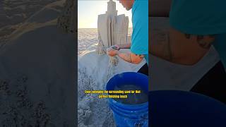 Very Cool Sand Castle🤩#shorts #sandcastles #cool #video #wholesome #amazing #viral #trending