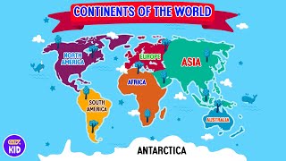 ClevKid | Learn 7 Continents for Kids, Toddlers \u0026 Preschool