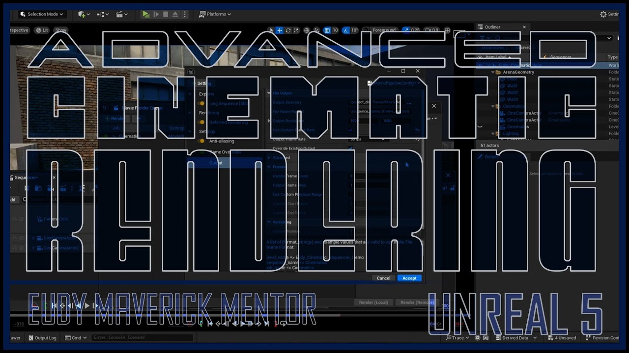 Unreal 5 Advanced Cinematic Rendering Youtube