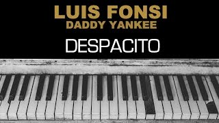 Luis Fonsi - Despacito Ft. Daddy Yankee Karaoke Instrumental Acoustic Piano Cover Lyrics On Screen
