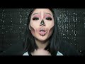 super easy halloween skull makeup 2017 marcella febrianne