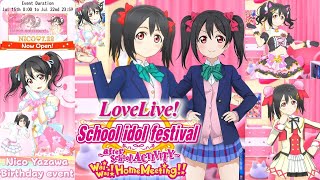 Nico Yazawa Birthday Event - Love Live! School Idol Festival ~after school Activity~ Wai-Wai!Home