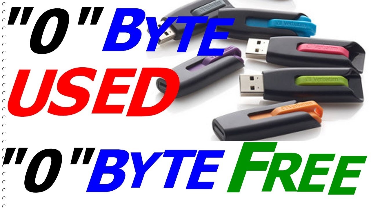 Fix - USB Drive Shows 0 Bytes - YouTube