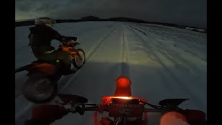 Winter Ride Honda CR 250 & Ktm SXF 250