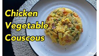 CHICKEN VEGETABLE COUSCOUS RECIPE | EASY & HEALTHY COUSCOUS RECIPE | ONE-PAN CHICKEN COUSCOUS