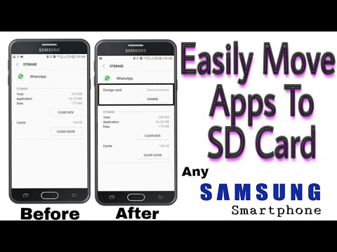 How to move apps to sd card on android any Samsung smartphone