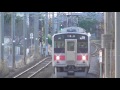 121系 赤帯 快速電車　予讃線　八十場駅通過