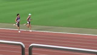 第3回長距離記録会記録会（2022 7 10）男子5000m決勝（中島、姫野、山本、松永、後藤、仲、高橋、深見）